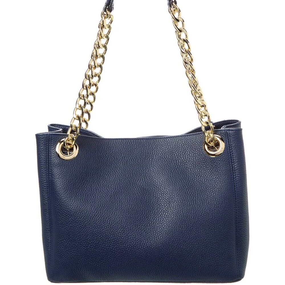 NWT ☑️Valentino LUISA ROCK Leather Chain Quilted NAVY BLUE💙 NWT, DUST BAG & COA - Picture 5 of 17